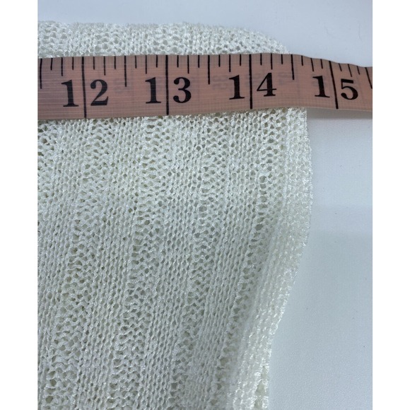 Vintage Celly K Woman's Knit Stretch Cream Shell Cami Womans/Jr Top Small - Picture 5 of 7